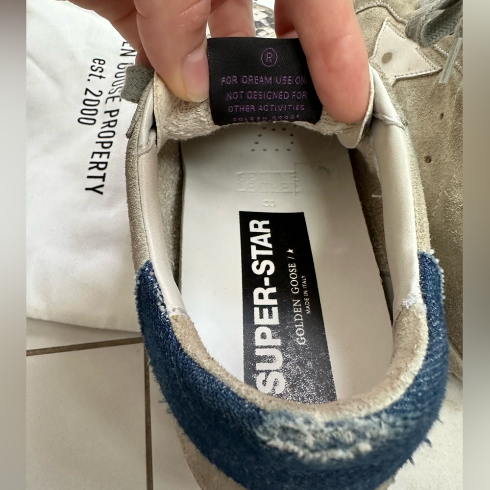 Golden Goose Superstar Python Print Suede Sneaker… - image 2